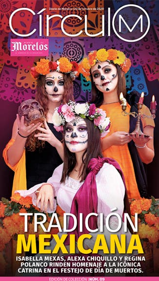 Círculo M 09. Tradición Mexicana.
Isabella Mexas, Alexa Chiquillo y Regina Polanco rinden homenaje a la icónica catrina en el festejo de día de muertos.