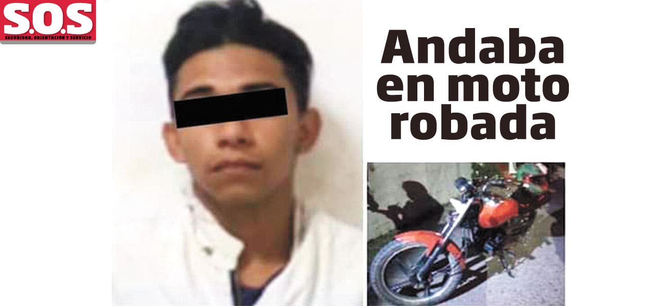 Detienen en Jiutepec a joven en moto robada