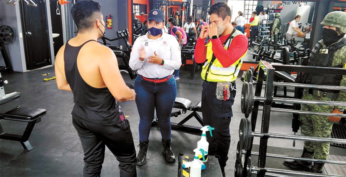 Aforo. El Convoy, Hacia un Morelos Socialmente Responsable, invitó a encargados de gimnasios a respetar aforo no mayor al 60%.