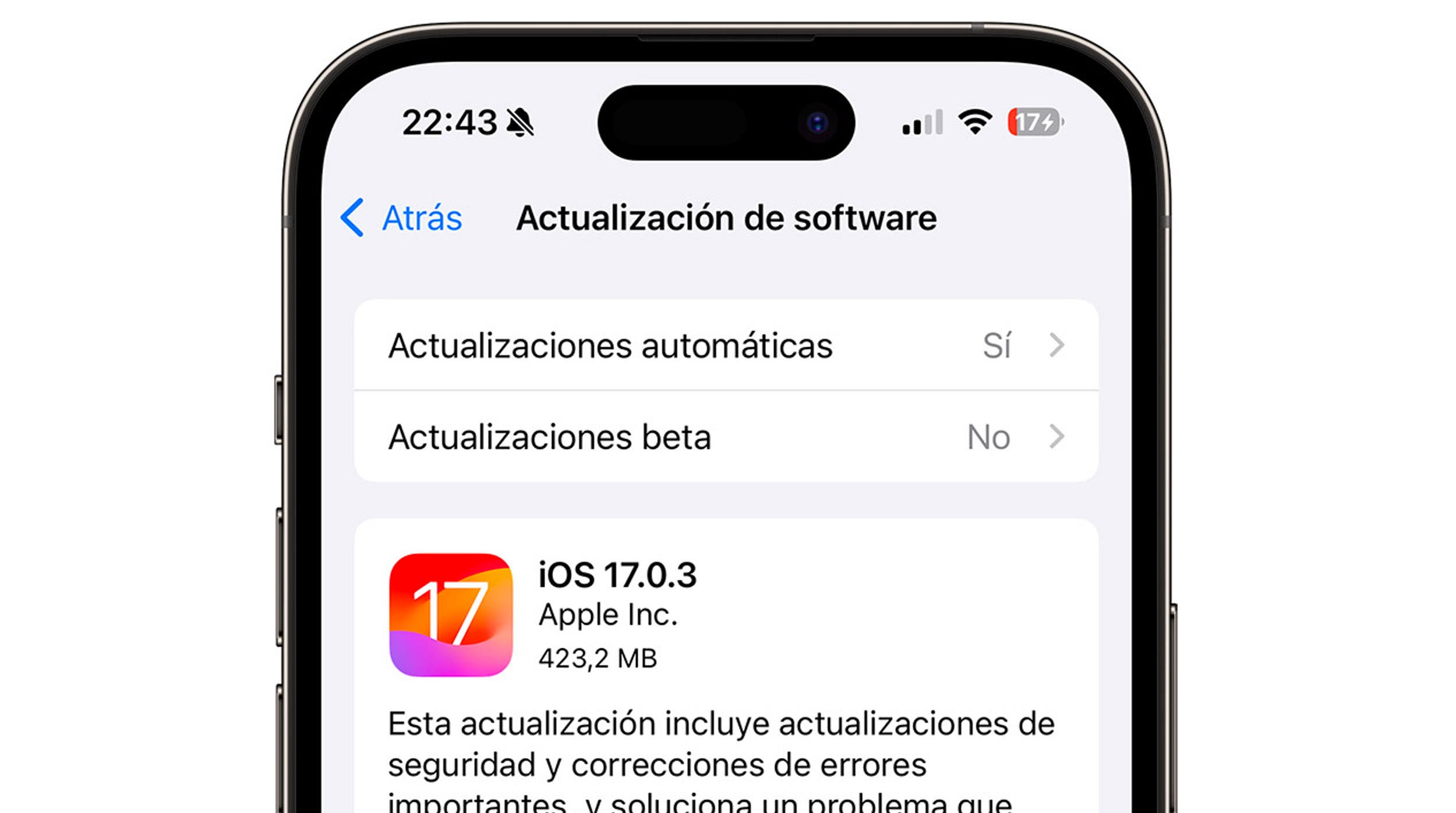 Apple lanza iOS 17.0.3 para solucionar problemas de sobrecalentamiento en iPhone 15 Pro Max