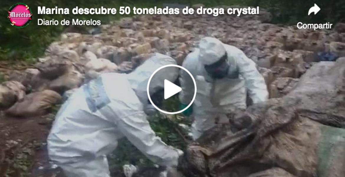 Marina descubre 50 toneladas de droga crystal