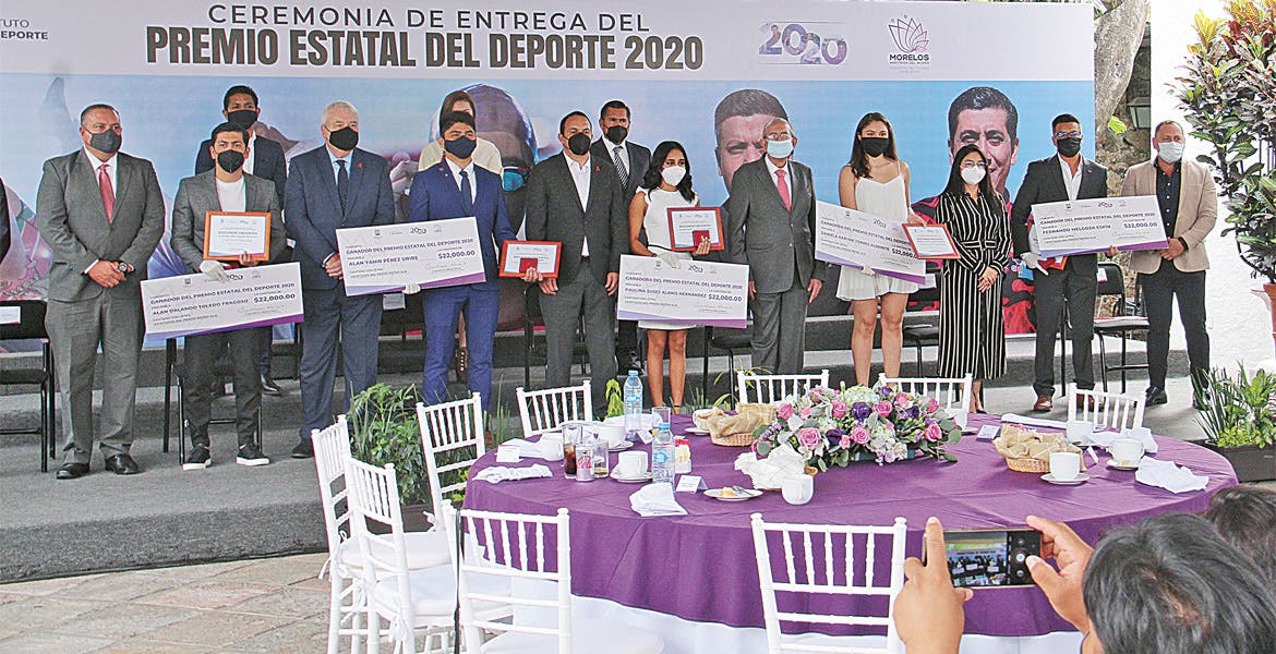 Entregan autoridades de Morelos el Premio Estatal del Deporte 2020