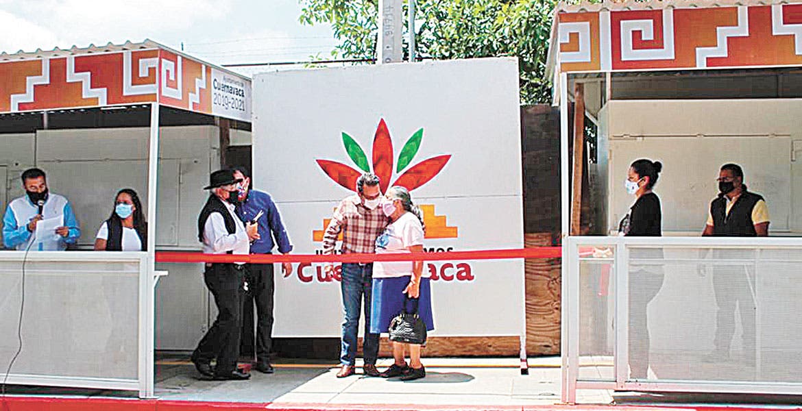 Entrega alcalde el merendero, frente al IMSS de Plan de Ayala, en Cuernavaca