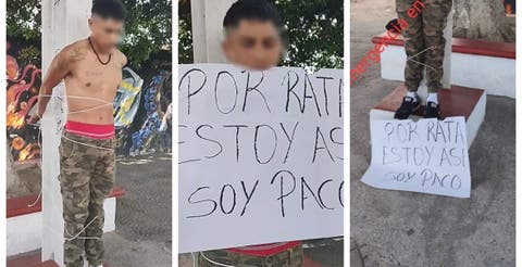 Por rata estoy así, soy Paco"; amarran a ladrón en la Lagunilla, Cuernavaca  | Noticias | Diario de Morelos