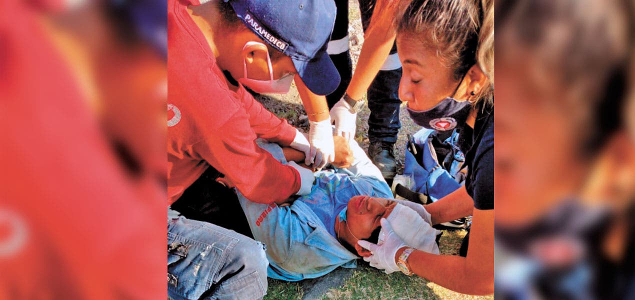 Termina herido en accidente en Zacatepec
