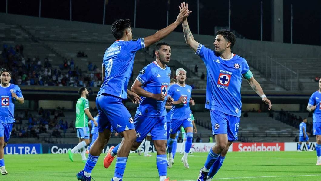 Cruz Azul ganando su pase a cuartos de final de Concachampions
