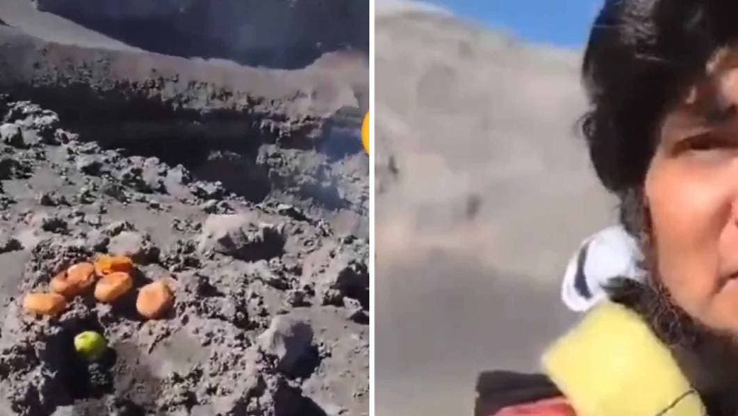  ofrenda en el cráter del Popocatépetl 