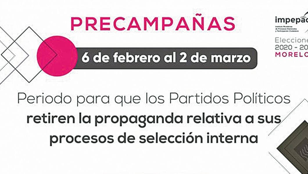 Obligarán en Morelos a partidos a quitar propaganda