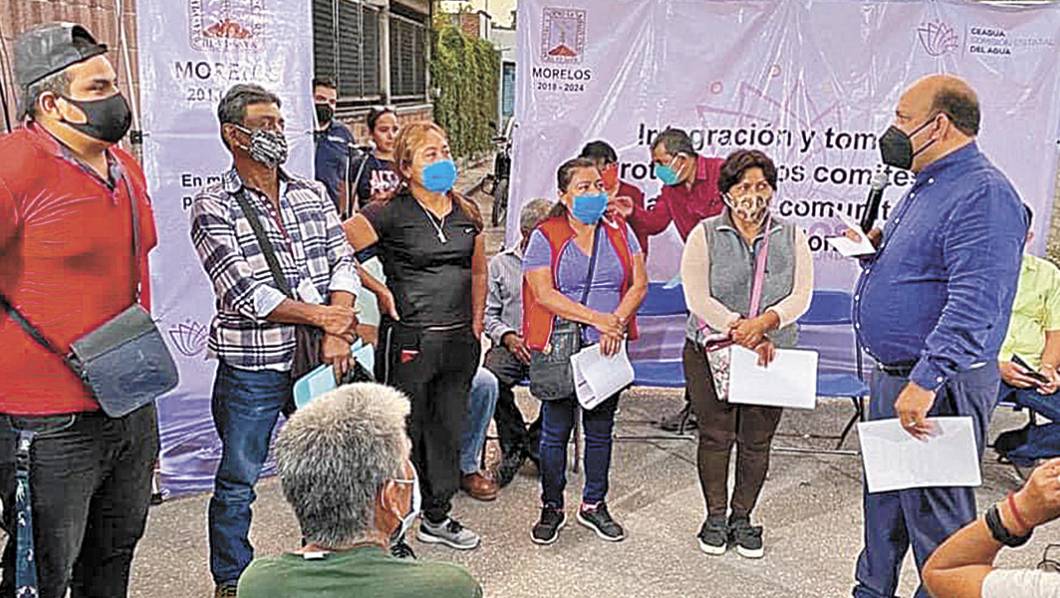 Van por más comités de agua en Morelos