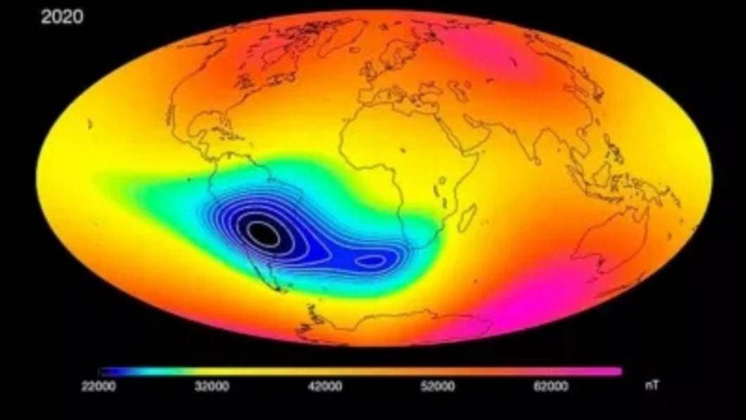 La NASA advierte sobre crecimiento de anomalía magnética en el Atlántico Sur y su impacto en la humanidad