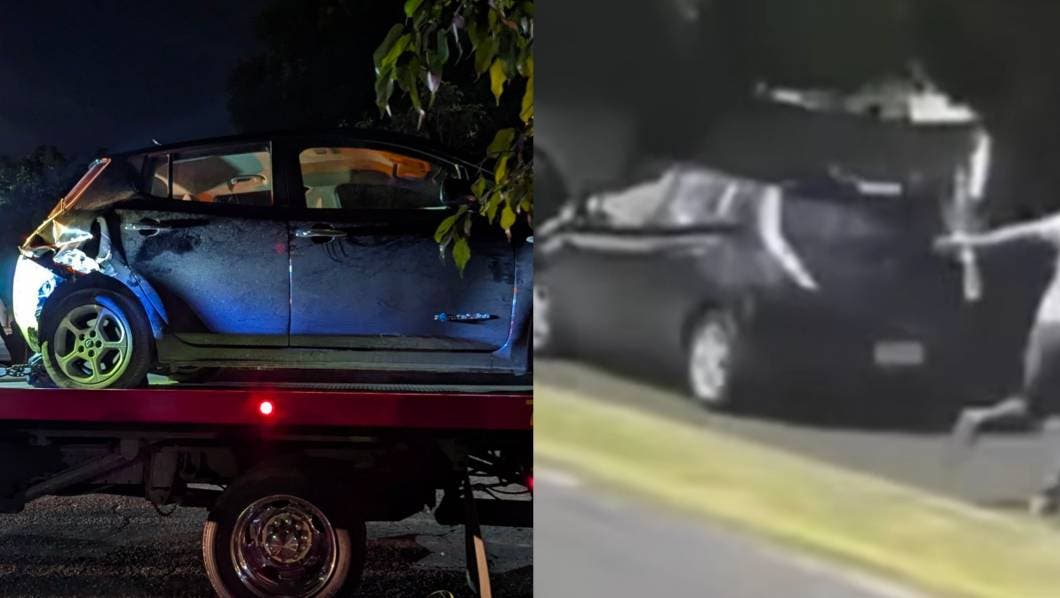 Auto implicado en atropellamiento de repartidor en Jiutepec