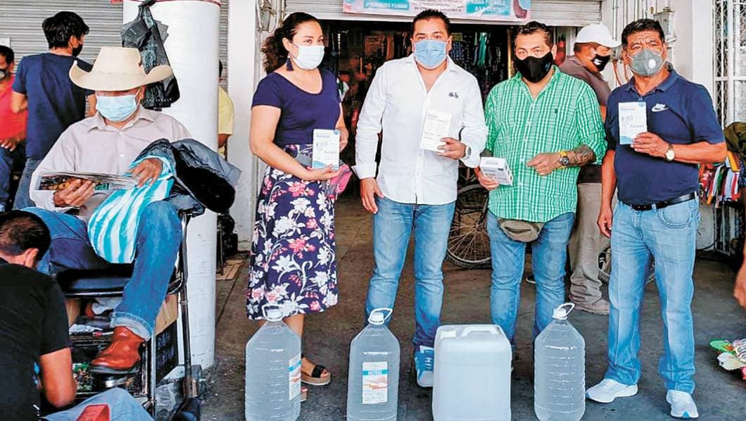 Colabora diputado Sotelo contra virus en mercados de Jojutla