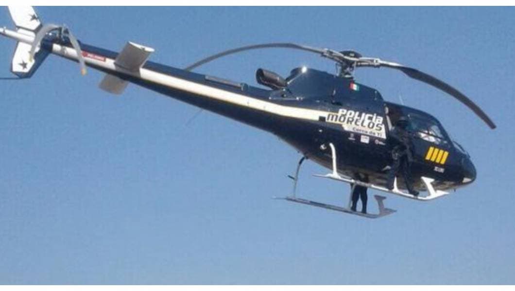 Atacan a balazos helicóptero de la CES, hay un policía herido