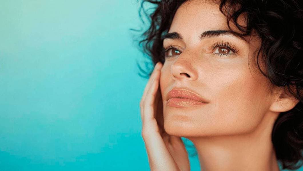 Mujer con piel cuidada
