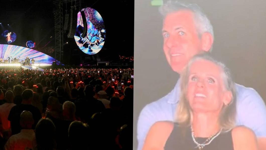 Coldplay kiss cam parody