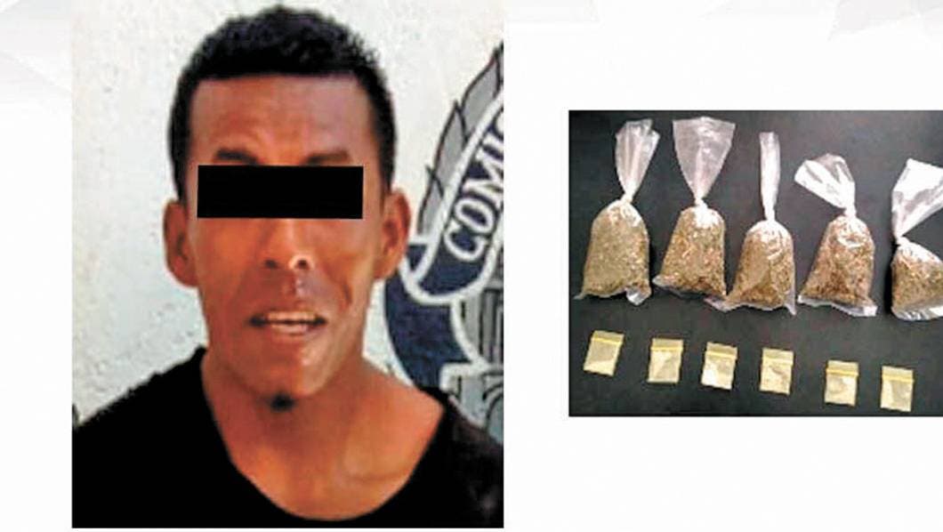 Aprehenden a salvadoreño con droga en Morelos