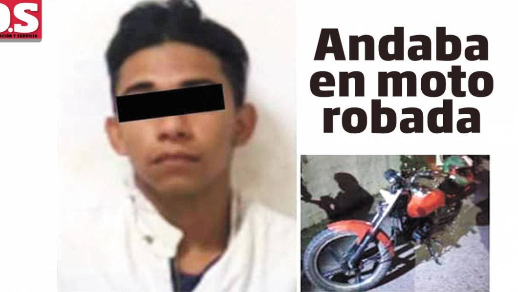 Detienen en Jiutepec a joven en moto robada