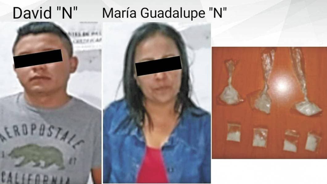 Capturan a pareja con dosis de droga en Morelos
