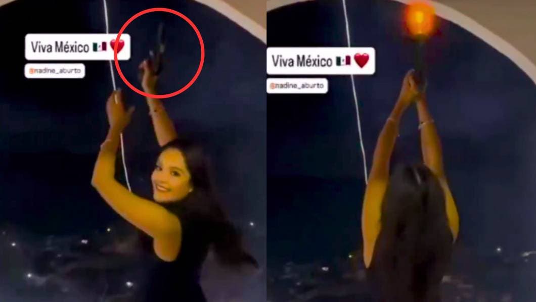 Hijo de alcalde de Miahuatlán disparando arma en festejos patrios