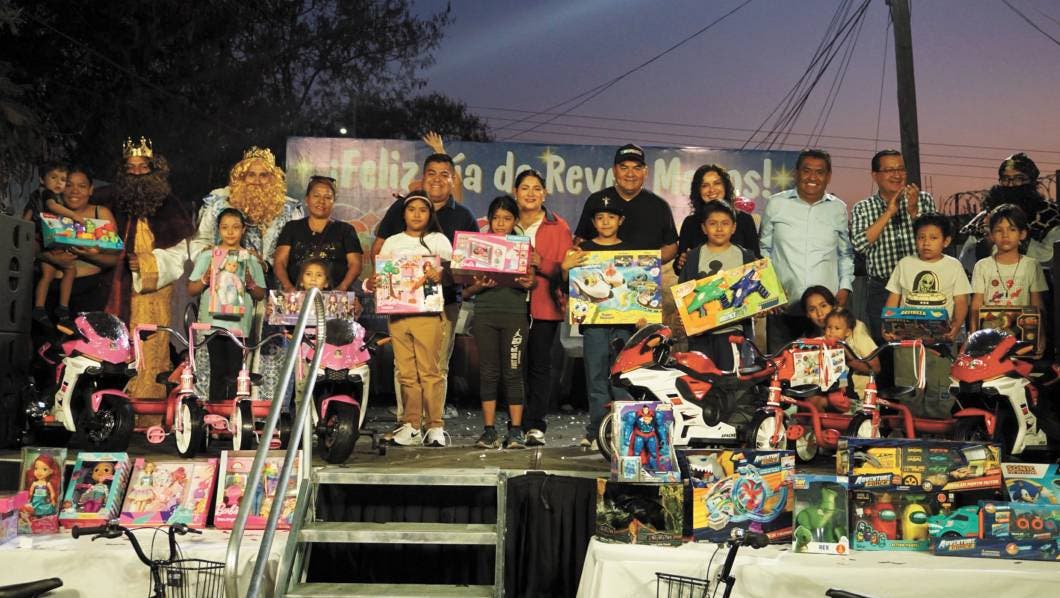 celebración del Día de Reyes en la colonia Juan Morales, Yecapixtla