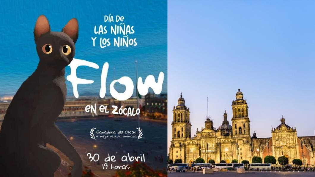 Flow se proyectará el 30 de abril a las 19:00 en el zócalo de la CDMX