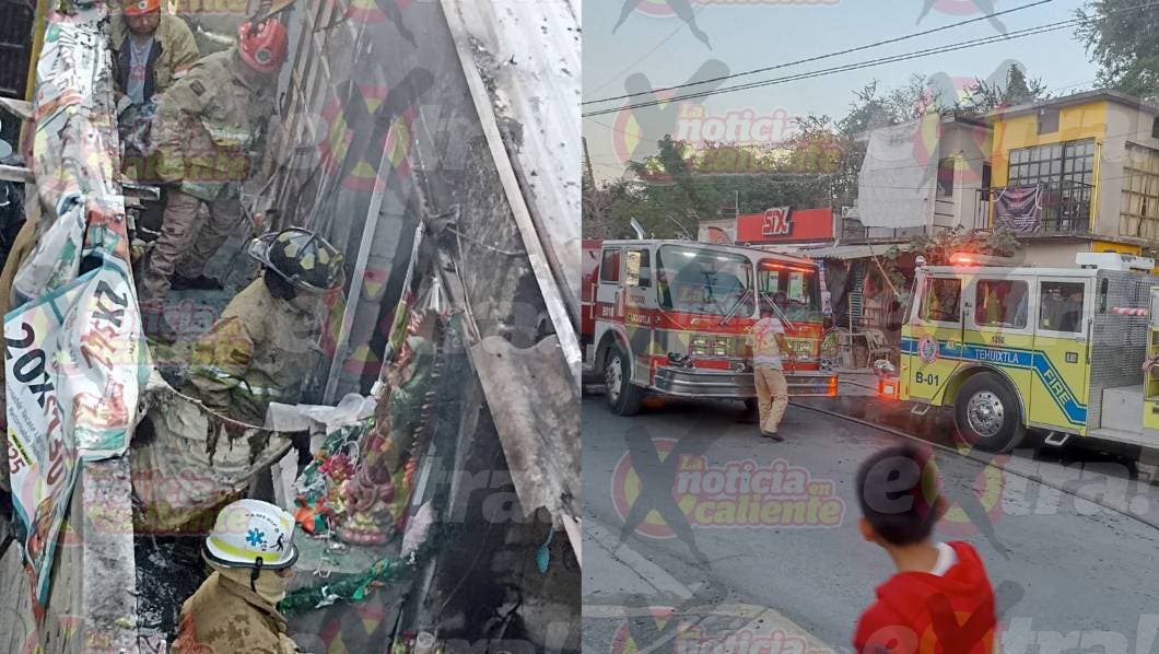 Incendio pone en riesgo a adulto mayor en Tequesquitengo