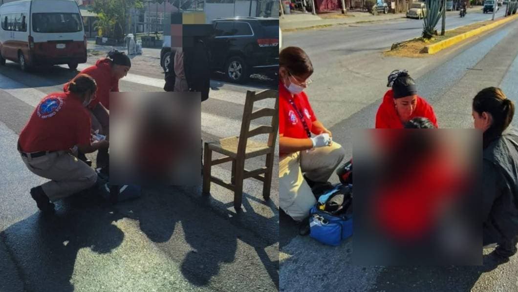 Motociclista derrapa y resulta lesionada en bulevar 17 de Abril