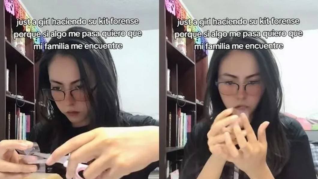 decenas de chicas están compartiendo en video el proceso de armar su propio kit forense