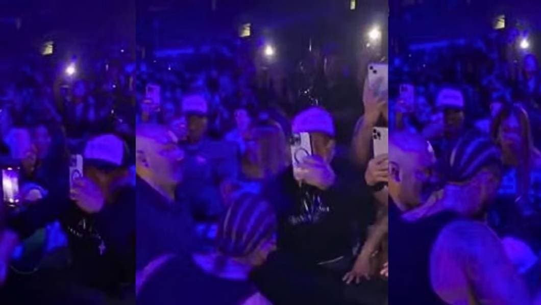Maluma reacciona violentamente con un fan durante su concierto 