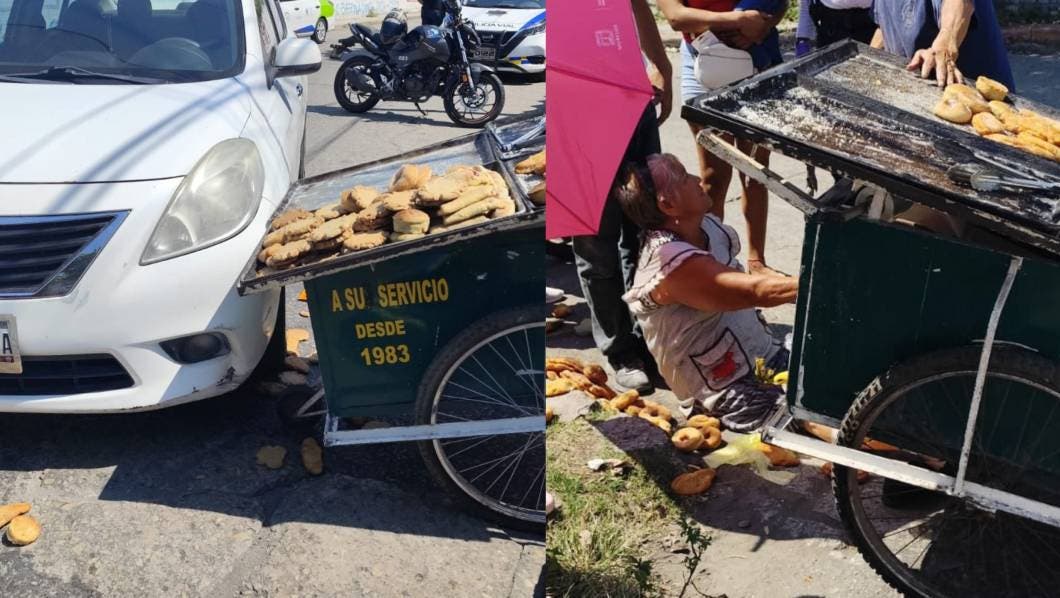 Mujer panadera es atropellada en el Centro de Cuautla