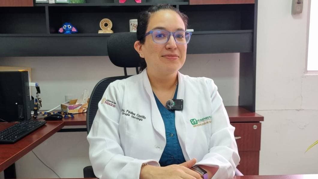 Paulina Castillo, cirujana oncóloga del Hospital José G. Parres