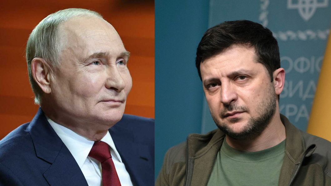 Putin y Zelenski conflicto Ucrania y Rusia