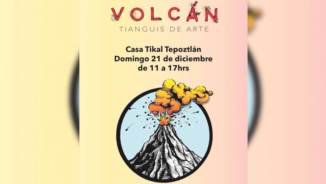 Volcán Tianguis de Arte en el municipio de Tepoztlán