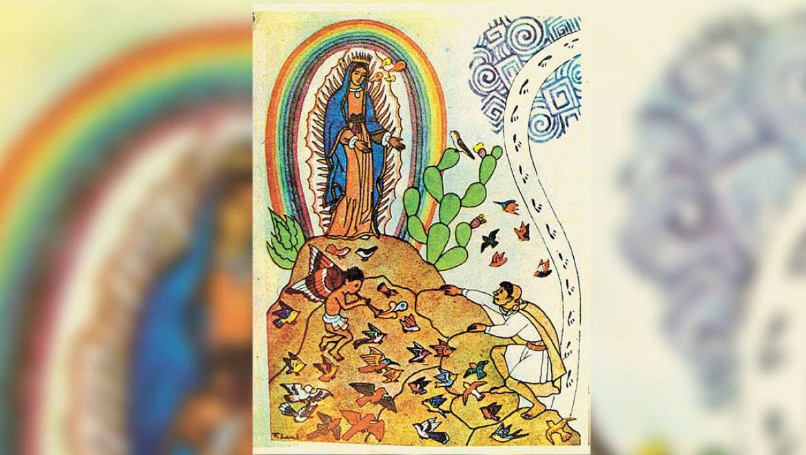 Detractores de la Virgen de Guadalupe, aparte de negarla, piensan que su imagen aparecida en un lienzo, no tuvo trascendencia en los siguientes meses de su aparición, debido a que el obispo Juan de Zumárraga no la divulgó ni escribió nada al respecto, a pesar de que a él iban dirigidas las flores que le enviaba la virgen como muestra de su aparición. Sin embargo, Juan Diego, portador de la señal, fue el encargado de difundir el suceso de la aparición de la virgen; él fue el apóstol que propagó en el Valle d