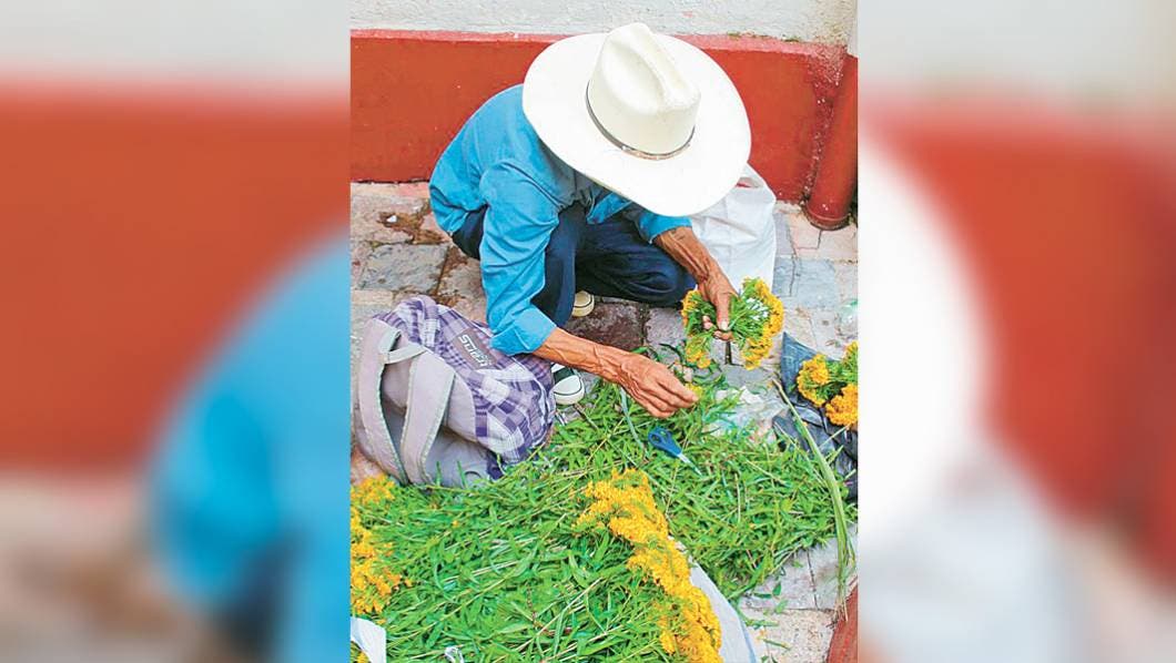 Listas las cruces de flor de pericón en Cuernavaca