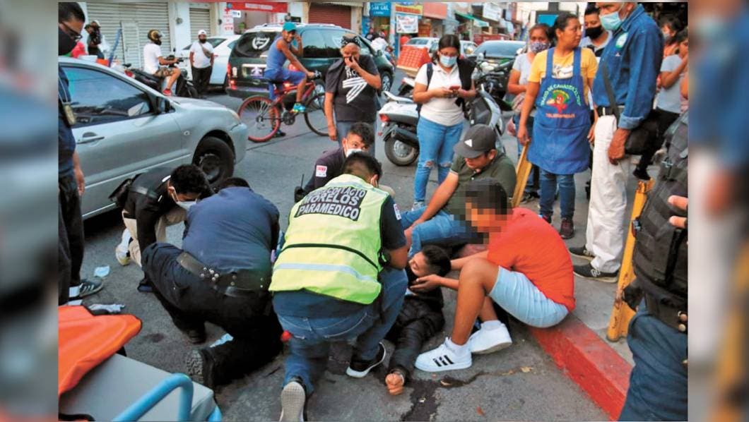 Sufre en Morelos accidente de moto