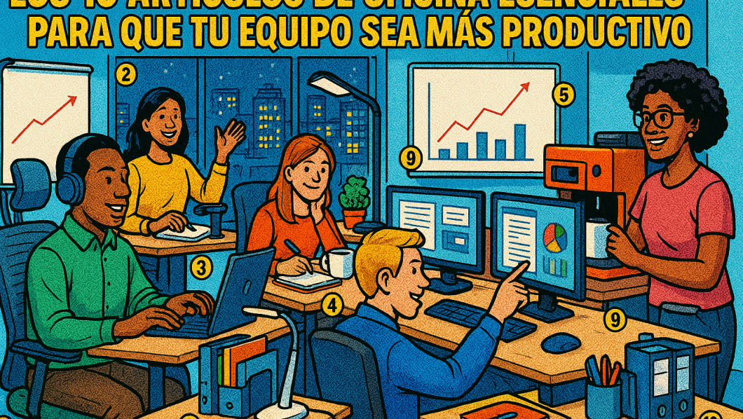 Los 10 artículos de oficina esenciales para que tu equipo sea más productivo