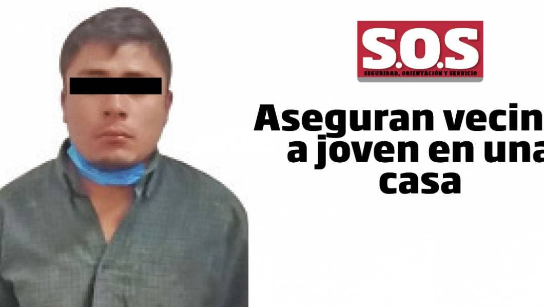 Aseguran en Tlayacapan a joven que se metió en casa