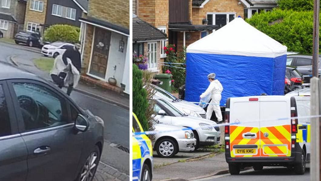 VIDEO: Captan el momento donde escapa el “asesino de la ballesta” que mató a la esposa e hijas de comentarista de la BBC