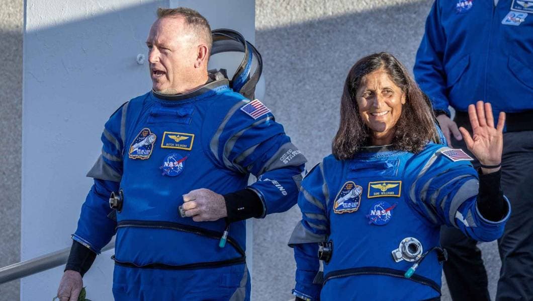 astronautas Butch Wilmore y Suni Williams
