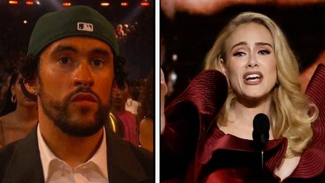 Adele pone fin a rumores de rivalidad con Bad Bunny