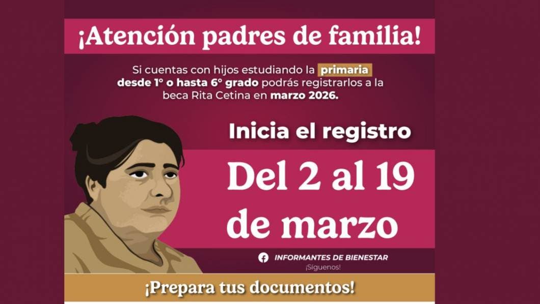 Beca Rita Cetina Primaria 2026: Fechas oficiales de registro, requisitos y todo lo que necesitas saber