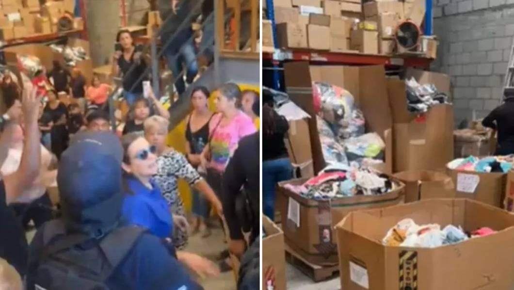 Regala mercancía dueña de bodega para evitar decomiso del SAT 