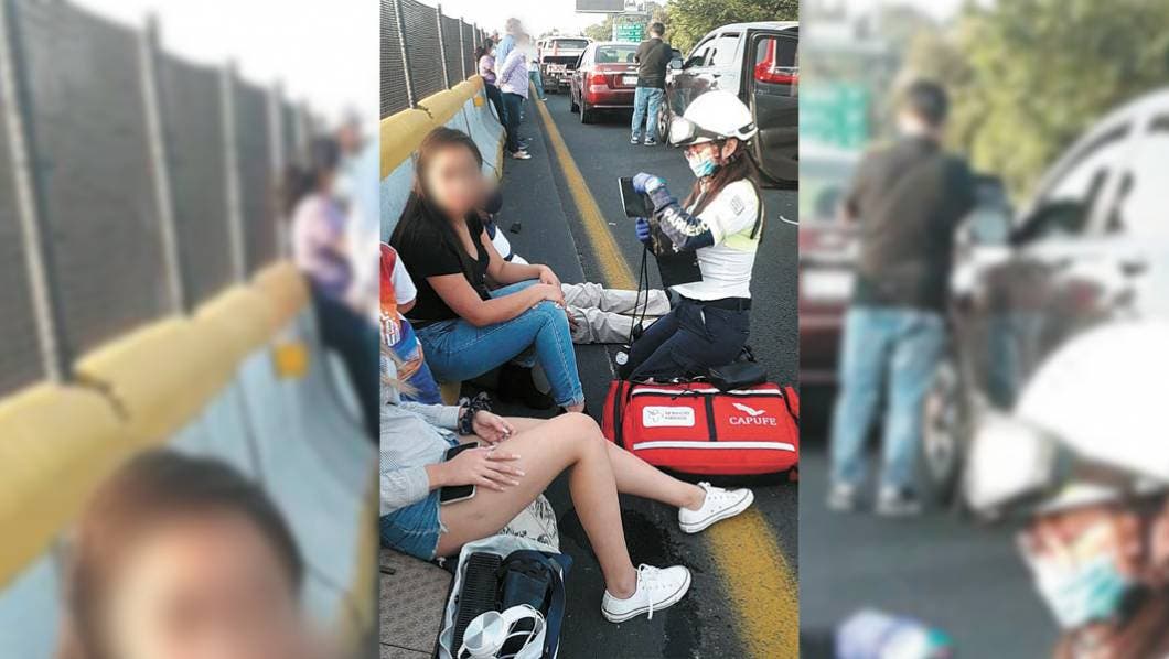 Choque múltiple en la autopista México Cuernavaca deja 3 heridos