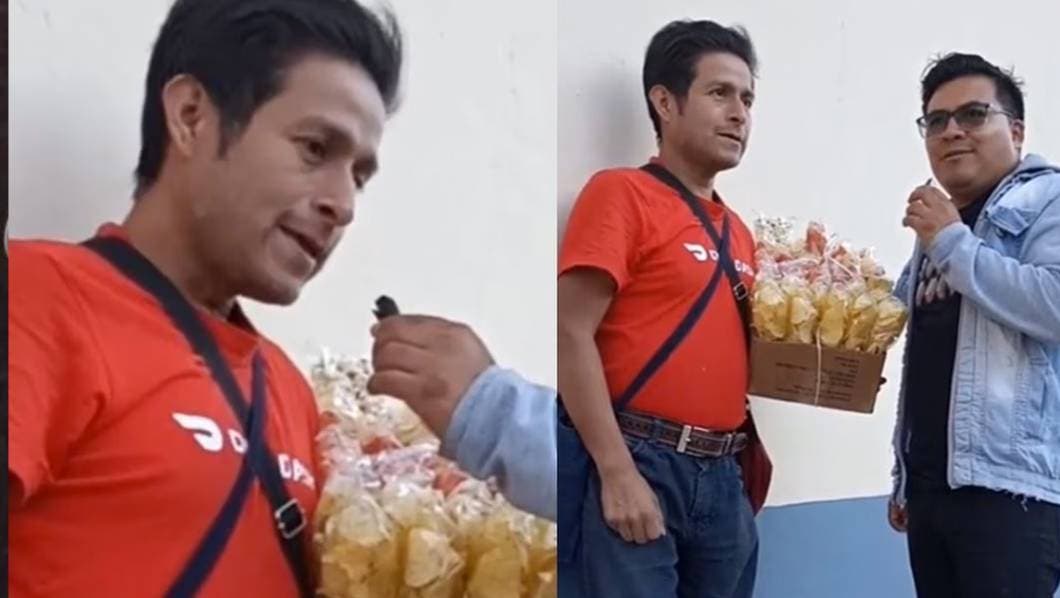 VIDEO | Sujeto afirma ser ex vocalista de Grupo Bryndis, dice que "gana más" vendiendo papas