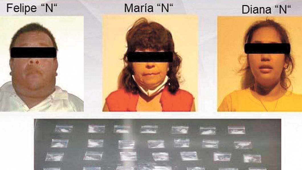 Caen 3 en Morelos con más de 30 dosis de droga