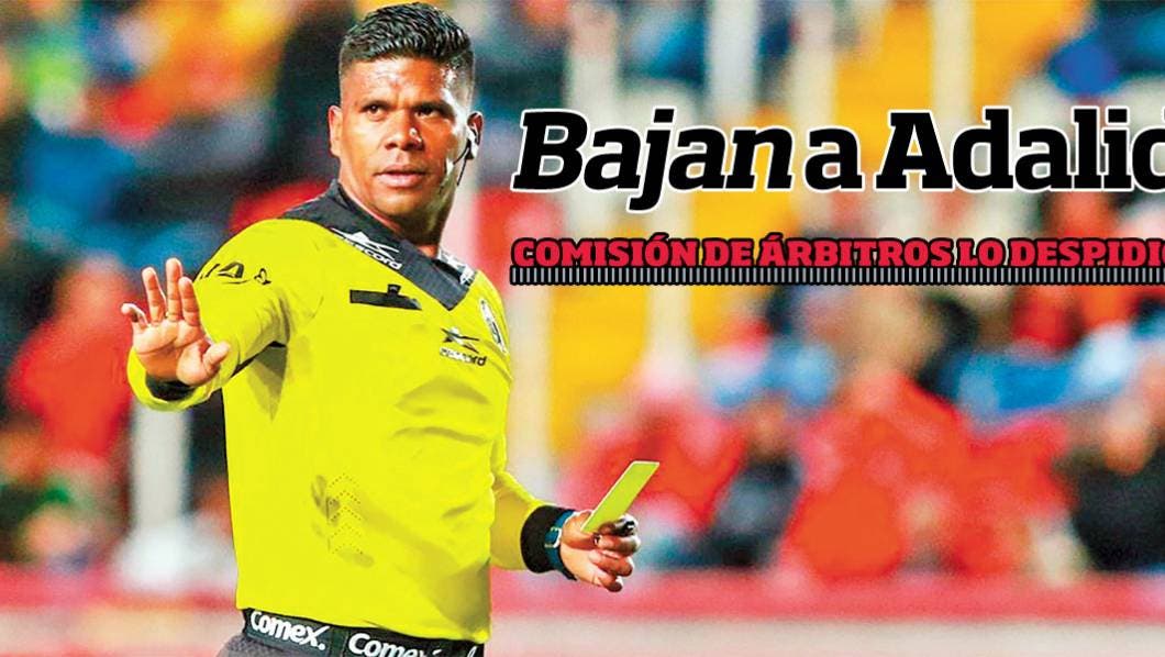 Bajan a Adalid - Comisión de Árbitros lo despidió