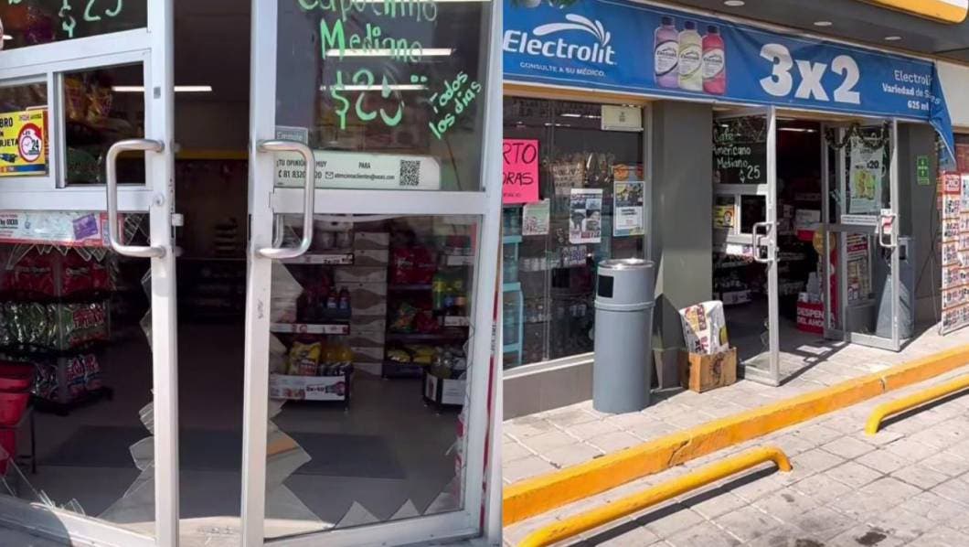 Destruye cristales de un minisúper en Tlaquiltenango
