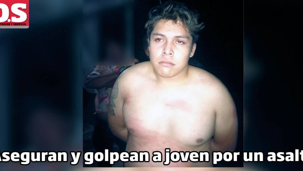 Aseguran y golpean a joven por asalto en Jiutepec