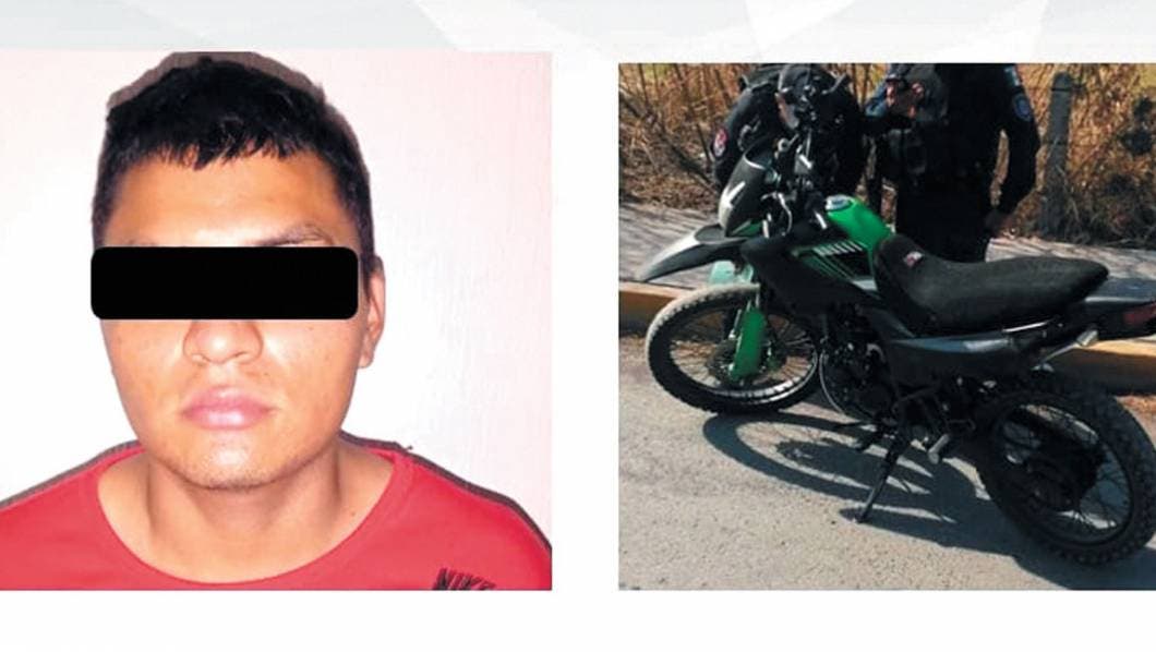  Detienen a uno en moto robada  